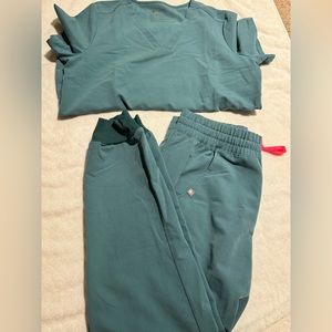 Women’s Figs Scrub Set - Hydrogreen High Waisted